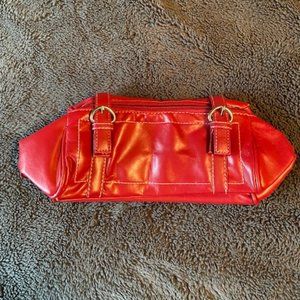 Avon small red clutch purse/makeup bag NWOT